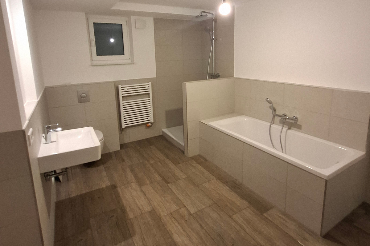 Blick in ein Badezimmer